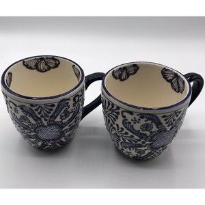 Global Crafts Encantada Handmade Hand-Painted & Textured Mexican Pottery…